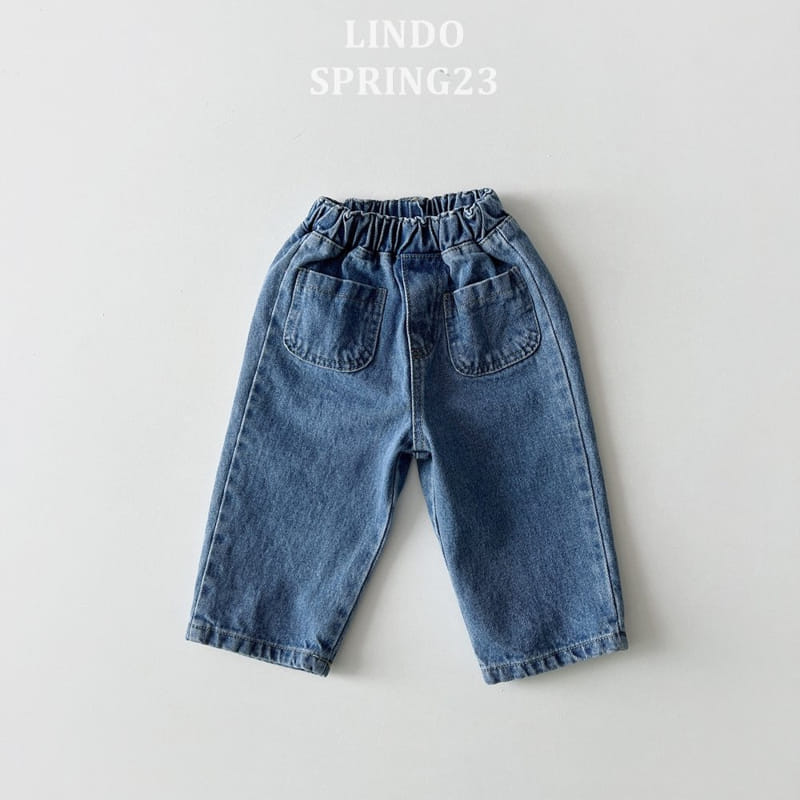 Lindo - Korean Children Fashion - #kidsstore - Square Pocket Jeans - 2