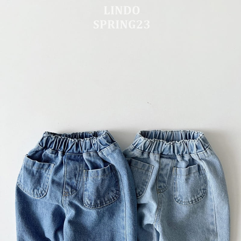 Lindo - Korean Children Fashion - #kidzfashiontrend - Square Pocket Jeans - 3