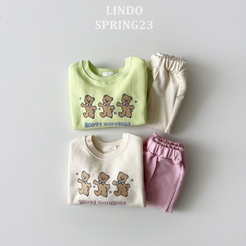 Lindo - Korean Children Fashion - #magicofchildhood - Happy Bear Top Bottom Set