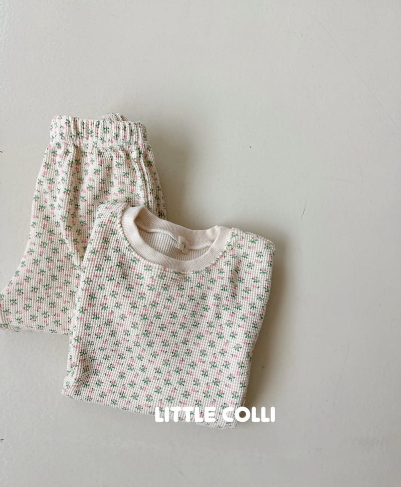 Little Colli - Korean Children Fashion - #fashionkids - Waffle Flower Sweatshirt