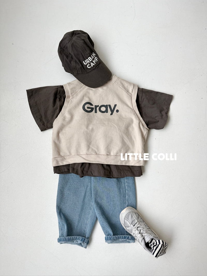 Little Colli - Korean Children Fashion - #littlefashionista - Gray Vest