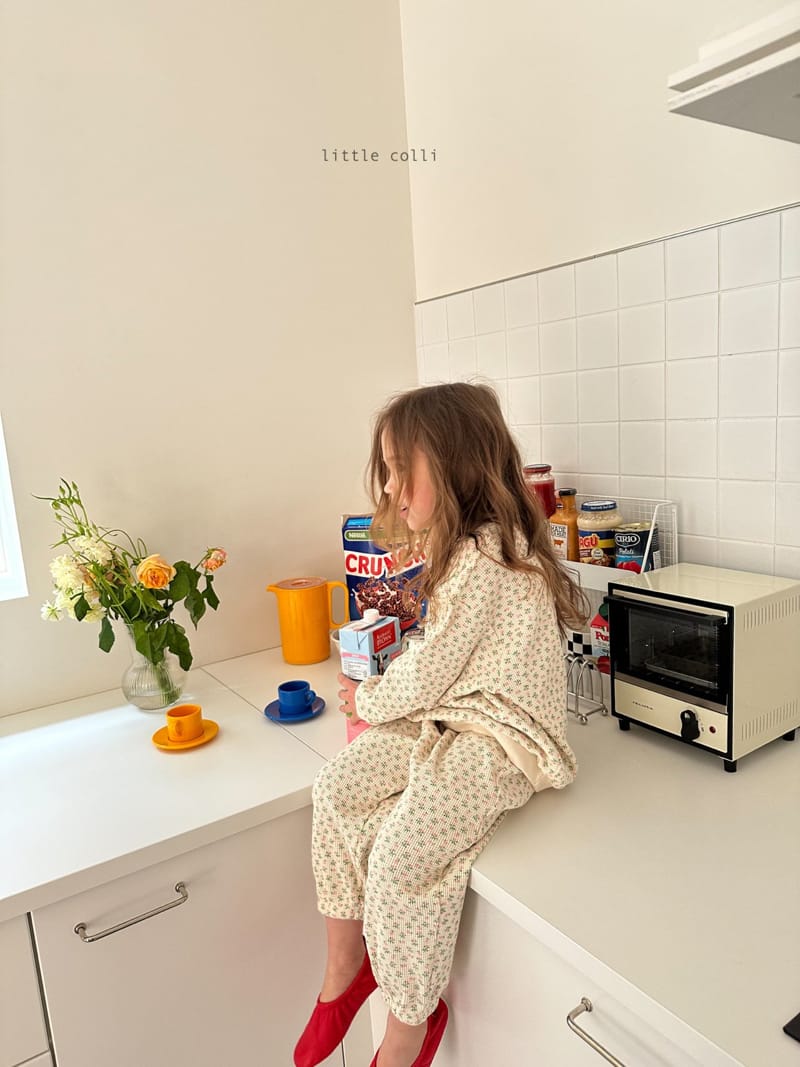 Little Colli - Korean Children Fashion - #toddlerclothing - Waffle Flower Sweatshirt - 11