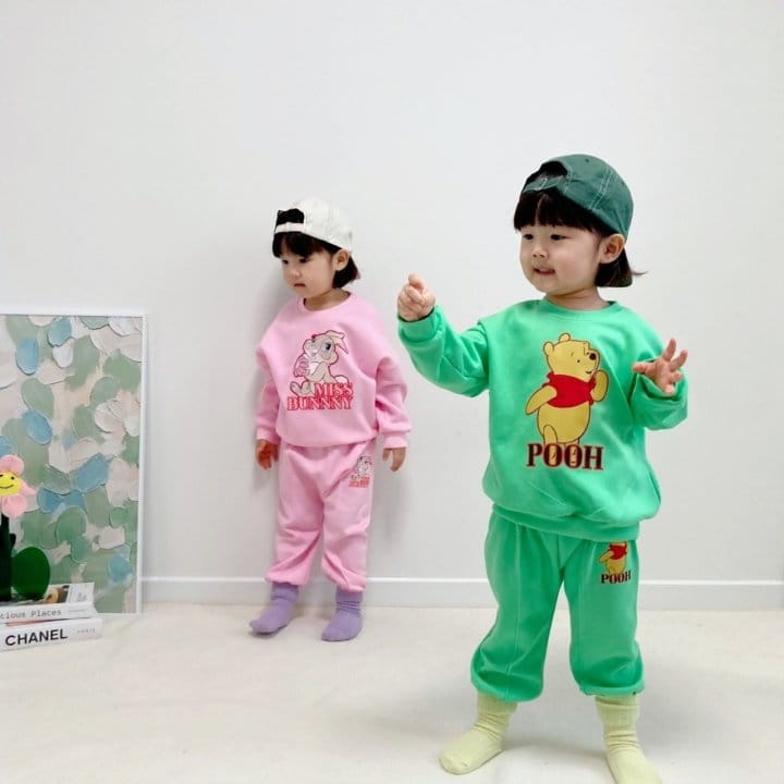 Little Rabbit - Korean Children Fashion - #childrensboutique - D Pping Stripes Top Bottom Set - 11