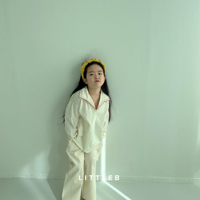 Littleb - Korean Children Fashion - #childofig - Collar Embrodiery Blouse - 5