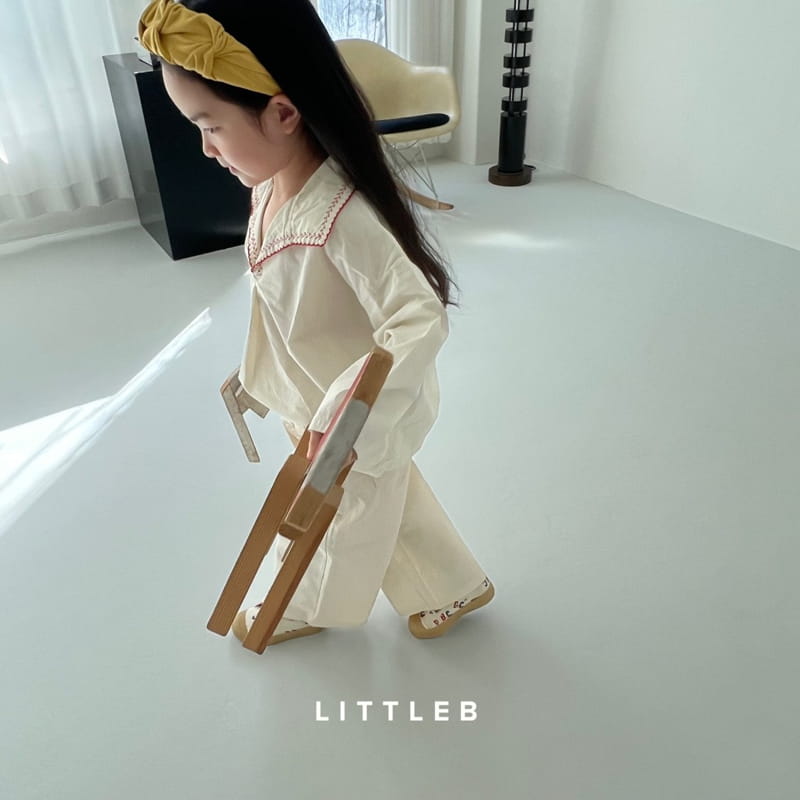 Littleb - Korean Children Fashion - #childrensboutique - Collar Embrodiery Blouse - 6