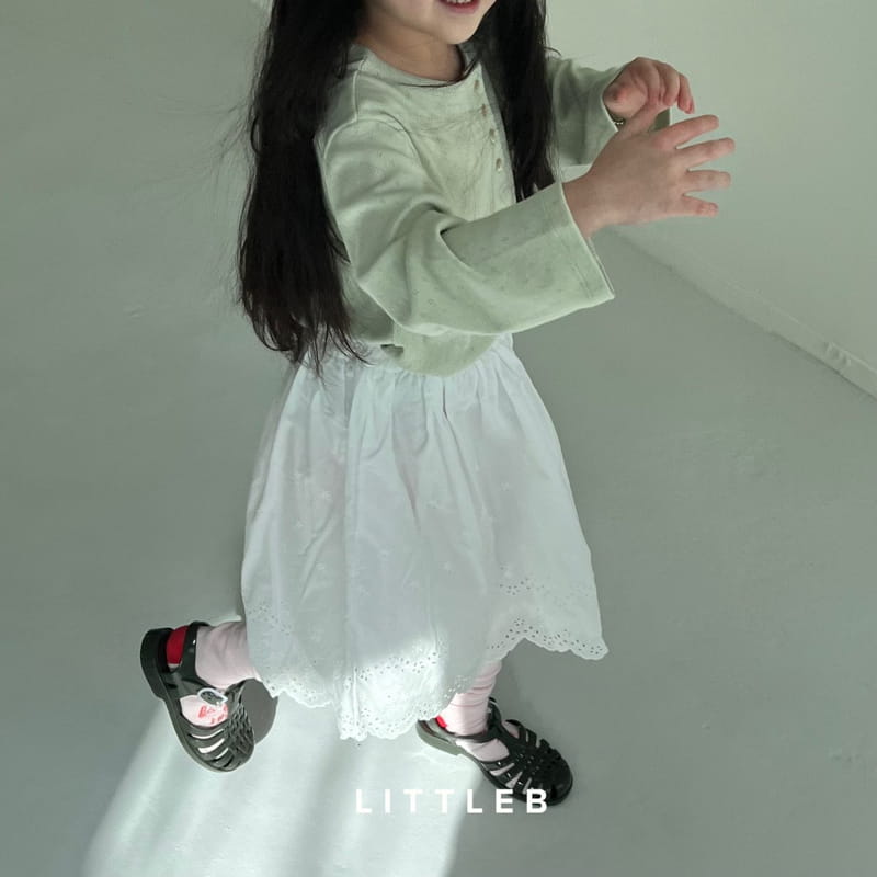 Littleb - Korean Children Fashion - #discoveringself - Embrodiery Lace Skirt - 3