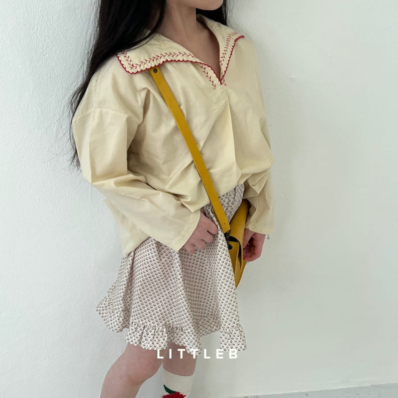 Littleb - Korean Children Fashion - #kidsshorts - Collar Embrodiery Blouse - 10