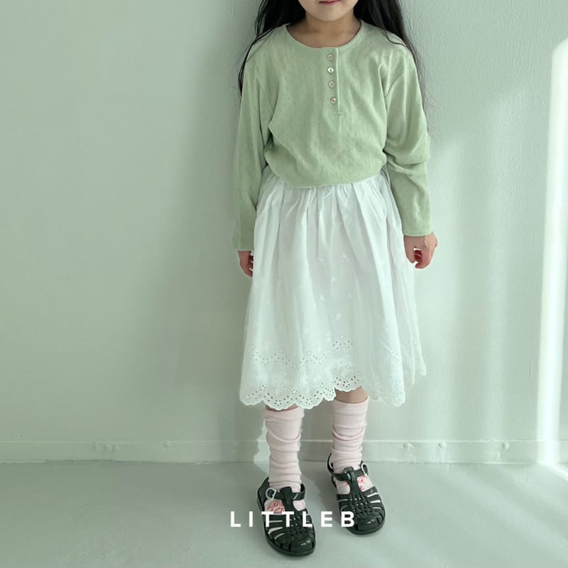 Littleb - Korean Children Fashion - #littlefashionista - Pearl Button Tee - 2