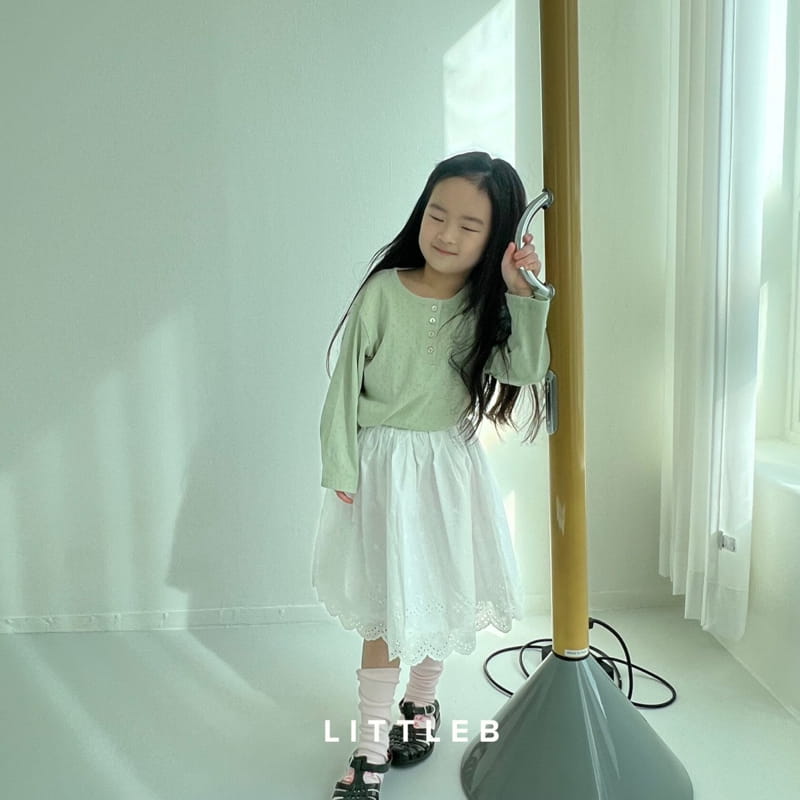 Littleb - Korean Children Fashion - #magicofchildhood - Pearl Button Tee - 4