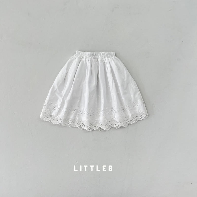 Littleb - Korean Children Fashion - #minifashionista - Embrodiery Lace Skirt - 11