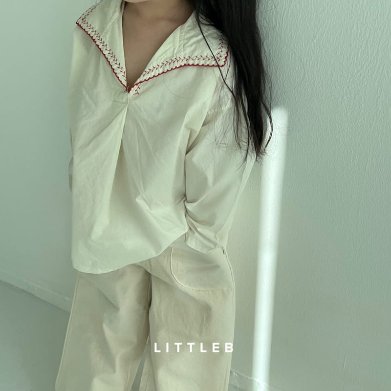 Littleb - Korean Children Fashion - #prettylittlegirls - Collar Embrodiery Blouse - 3