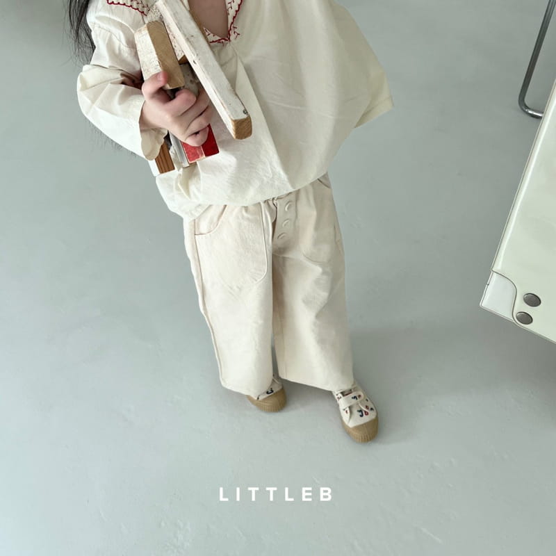 Littleb - Korean Children Fashion - #todddlerfashion - Button Color Pants - 9