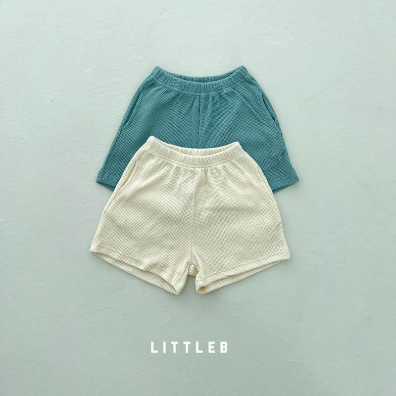 Littleb - Korean Children Fashion - #toddlerclothing - Waffle Shorts - 12