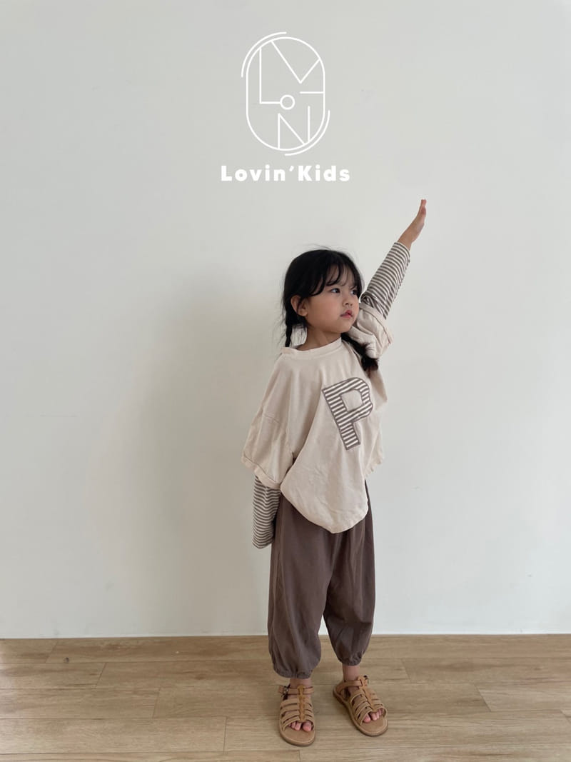 Lovin - Korean Children Fashion - #discoveringself - P Embrodiery Tee - 8