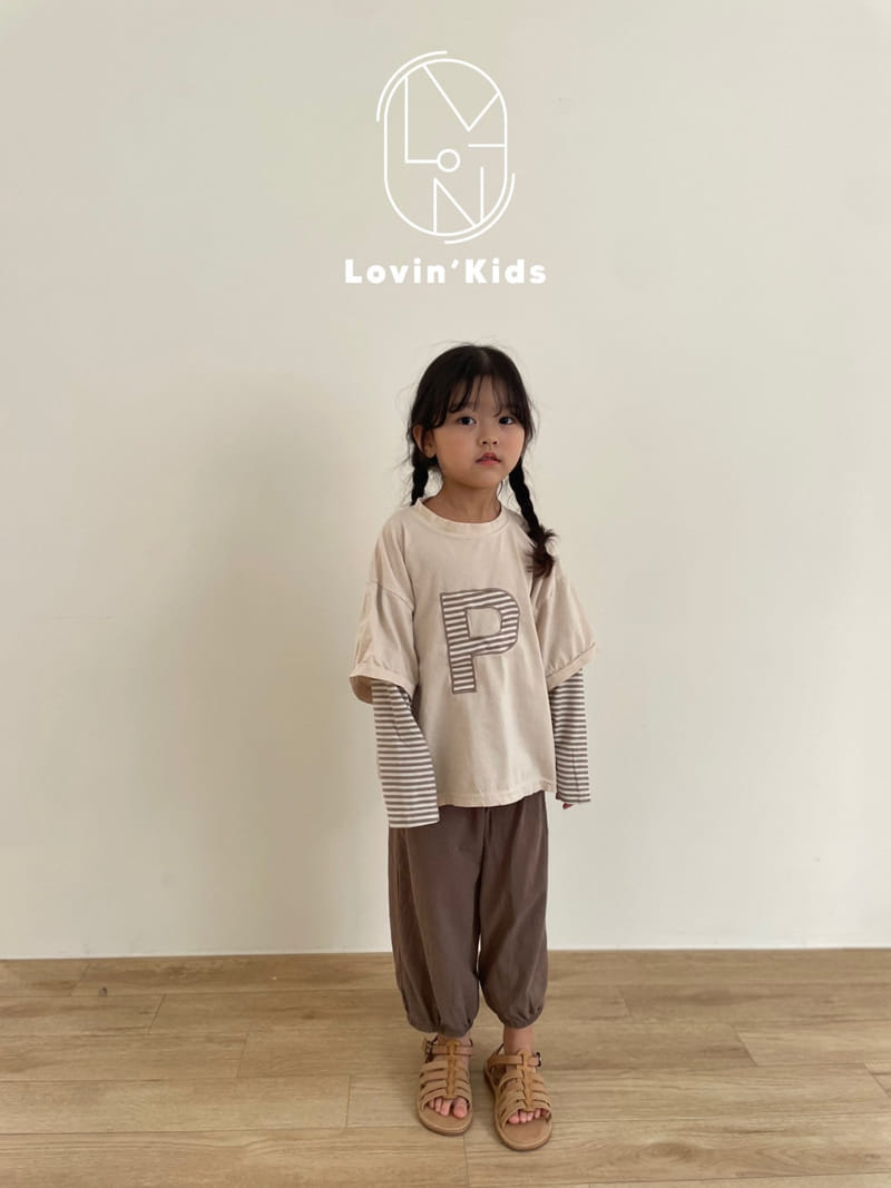 Lovin - Korean Children Fashion - #fashionkids - P Embrodiery Tee - 9