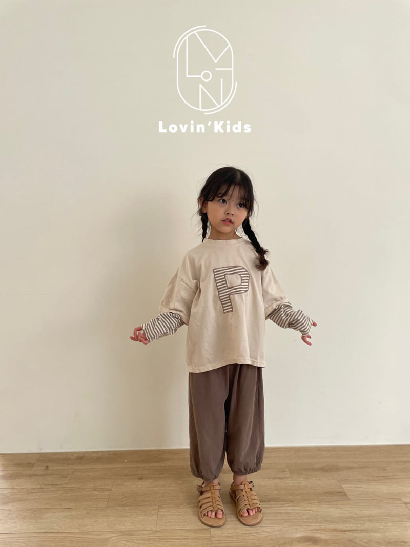 Lovin - Korean Children Fashion - #kidsshorts - P Embrodiery Tee - 10