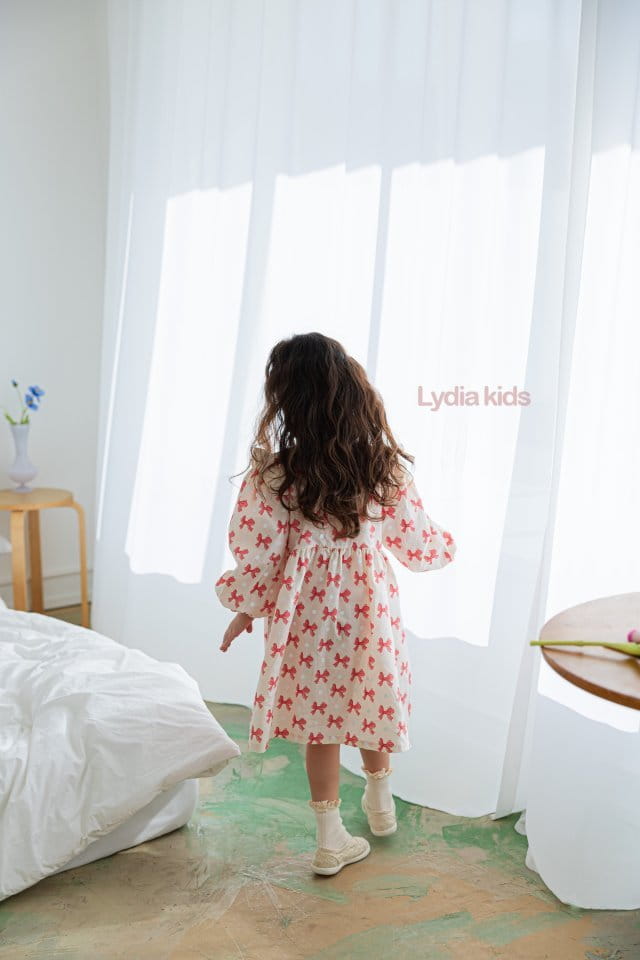 Lydia - Korean Children Fashion - #kidzfashiontrend - Ribbon One-piece - 4
