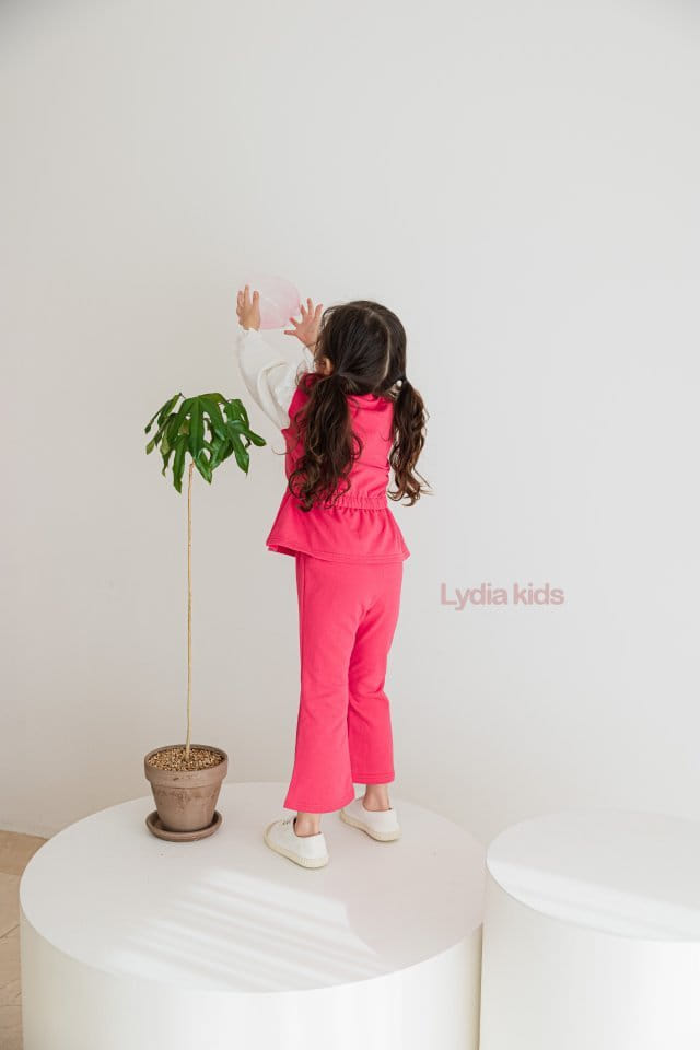 Lydia - Korean Children Fashion - #Kfashion4kids - Grace Top Bottom Set