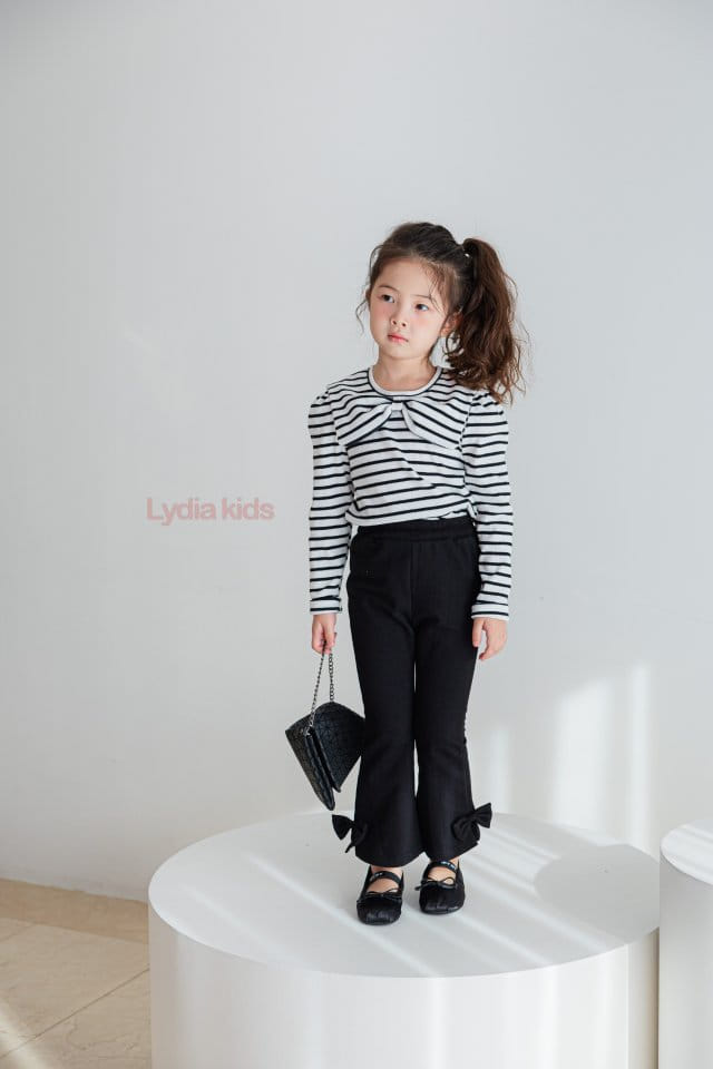 Lydia - Korean Children Fashion - #childofig - Ribbon Span Pants - 5