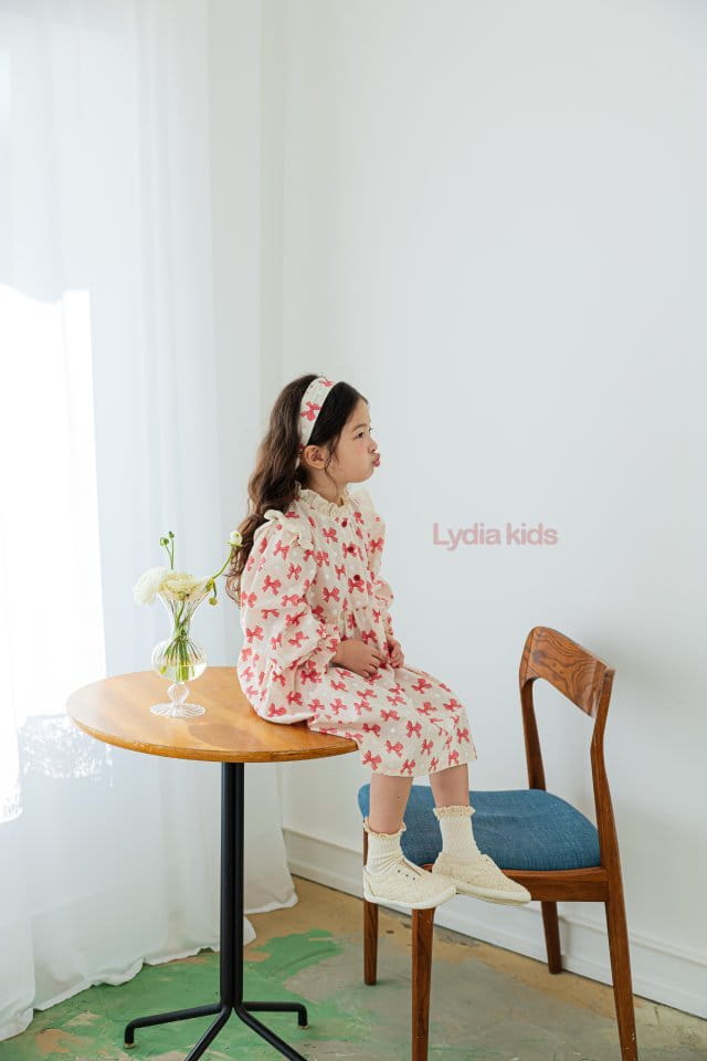 Lydia - Korean Children Fashion - #childofig - Ribbon One-piece - 9