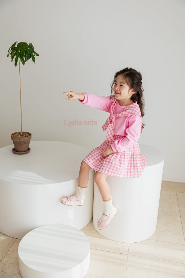 Lydia - Korean Children Fashion - #childrensboutique - Check Sailor Top Bottom Set - 10