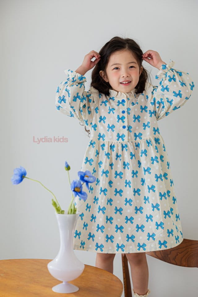 Lydia - Korean Children Fashion - #designkidswear - Ribbon One-piece - 12