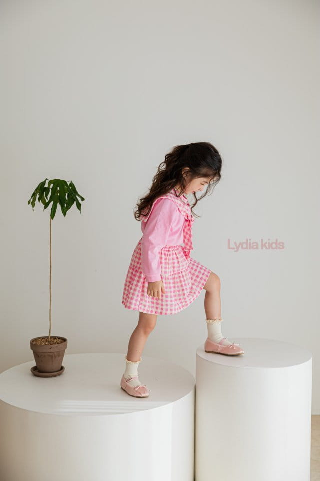 Lydia - Korean Children Fashion - #designkidswear - Check Sailor Top Bottom Set - 11