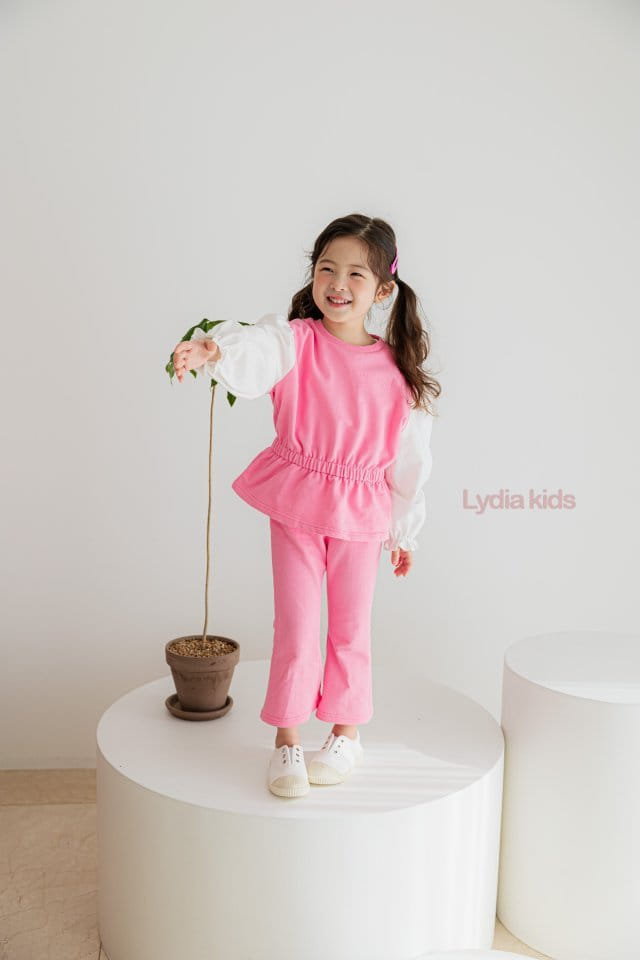 Lydia - Korean Children Fashion - #fashionkids - Grace Top Bottom Set - 11