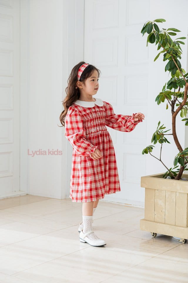 Lydia - Korean Children Fashion - #kidsstore - Soing Collar One-piece - 12