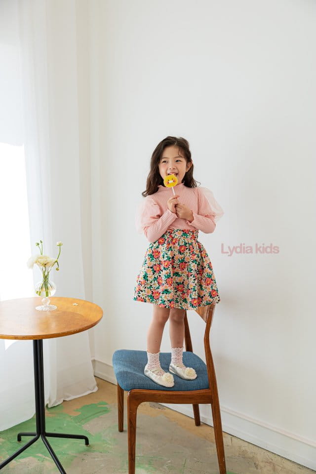 Lydia - Korean Children Fashion - #littlefashionista - Flower Skirt - 10