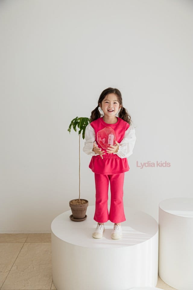Lydia - Korean Children Fashion - #magicofchildhood - Grace Top Bottom Set - 3