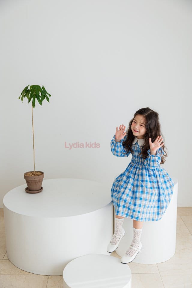 Lydia - Korean Children Fashion - #magicofchildhood - Soing Collar One-piece - 2