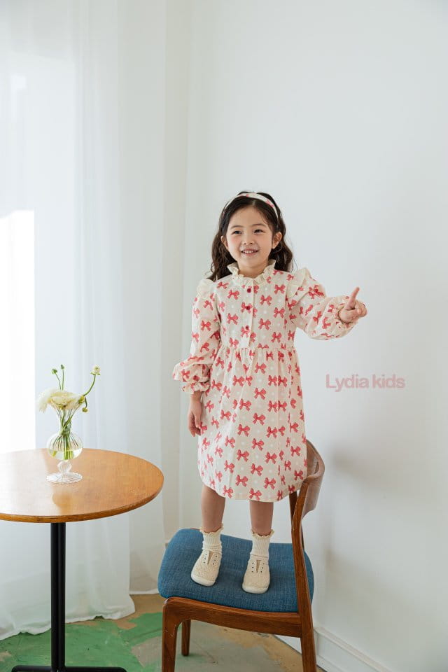 Lydia - Korean Children Fashion - #minifashionista - Ribbon One-piece - 7