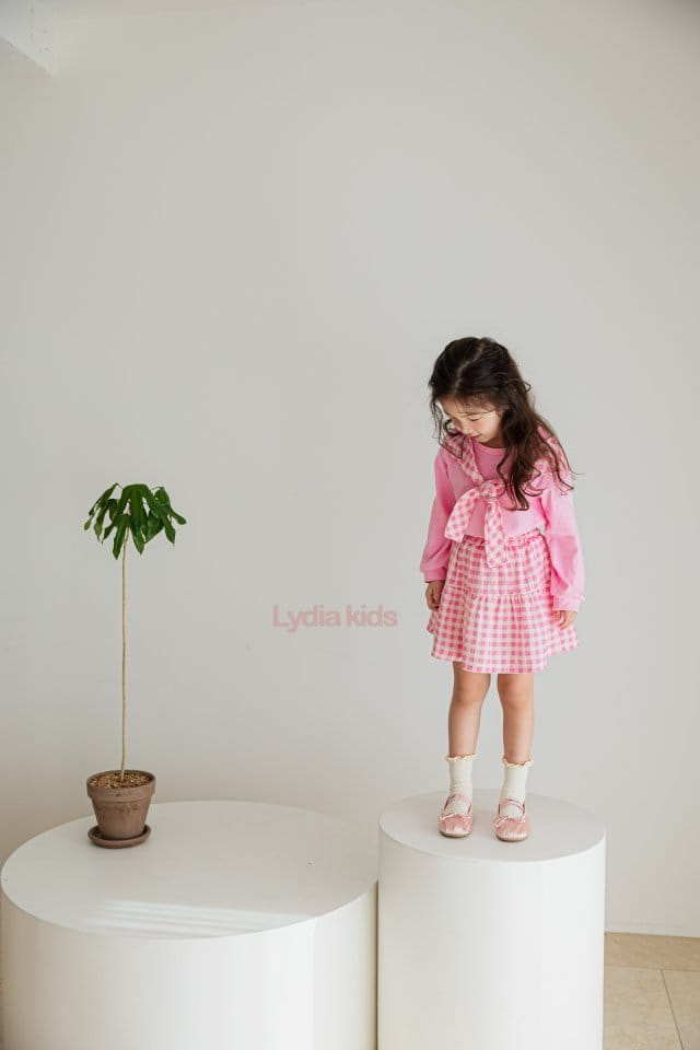 Lydia - Korean Children Fashion - #minifashionista - Check Sailor Top Bottom Set - 6