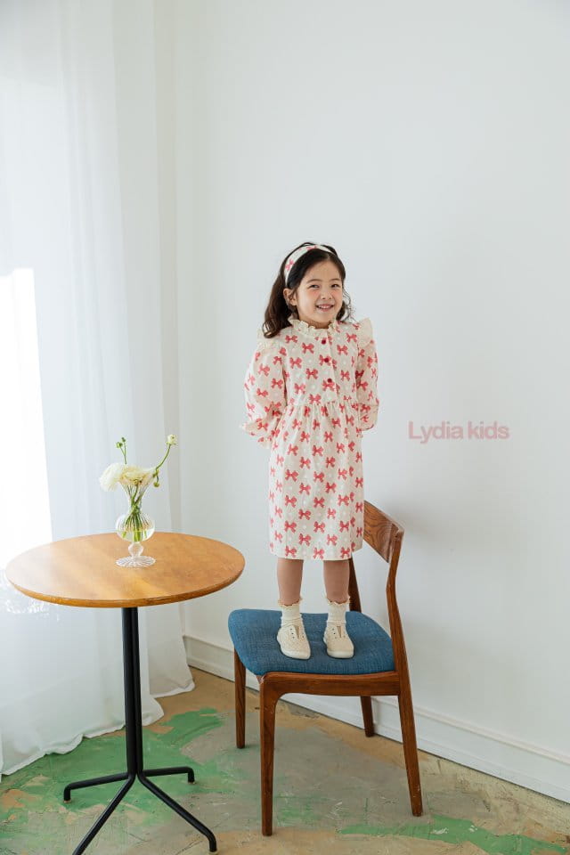 Lydia - Korean Children Fashion - #prettylittlegirls - Ribbon One-piece - 8