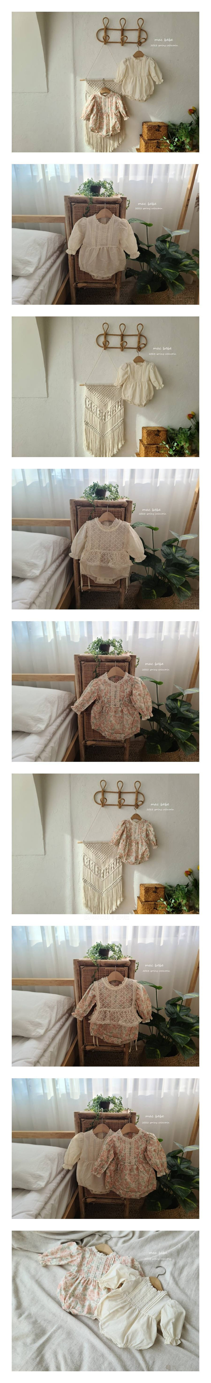 Mac - Korean Baby Fashion - #onlinebabyboutique - Pintuck Bodysuit