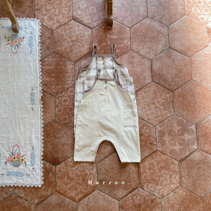 Marron - Korean Baby Fashion - #babylifestyle - Dungarees Pocket Bodysuit