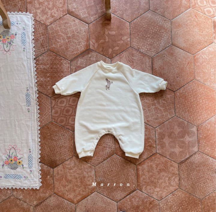Marron - Korean Baby Fashion - #babyoutfit - Bunny Bodysuit - 8