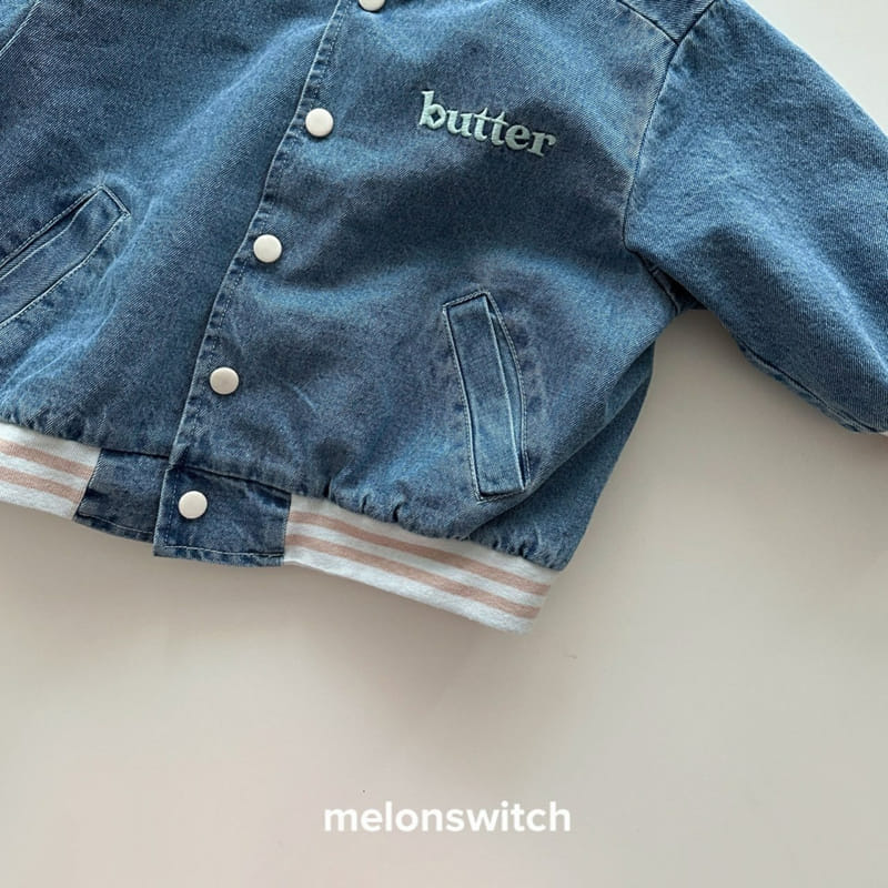 Melon Switch - Korean Children Fashion - #designkidswear - Butter Denim Basity Jacket - 12