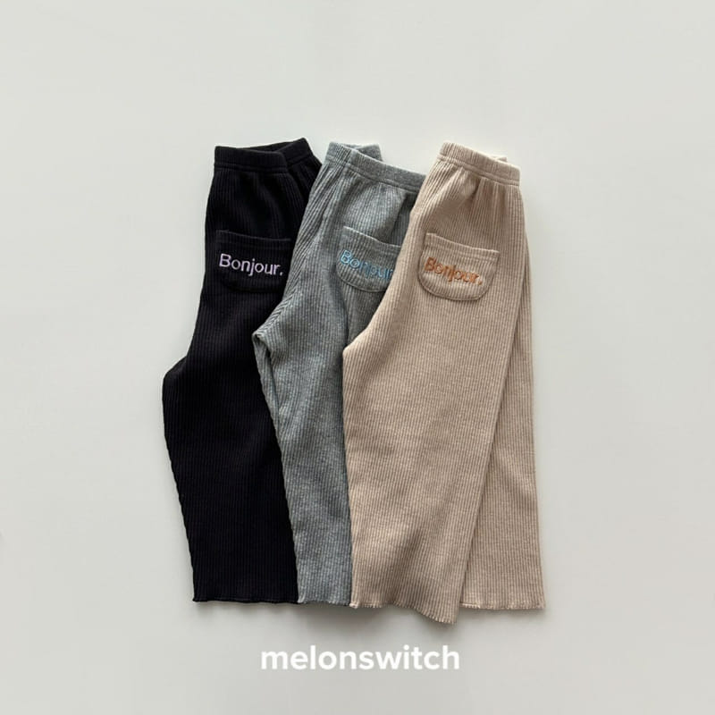Melon Switch - Korean Children Fashion - #fashionkids - Bonjour Rib Pants - 7