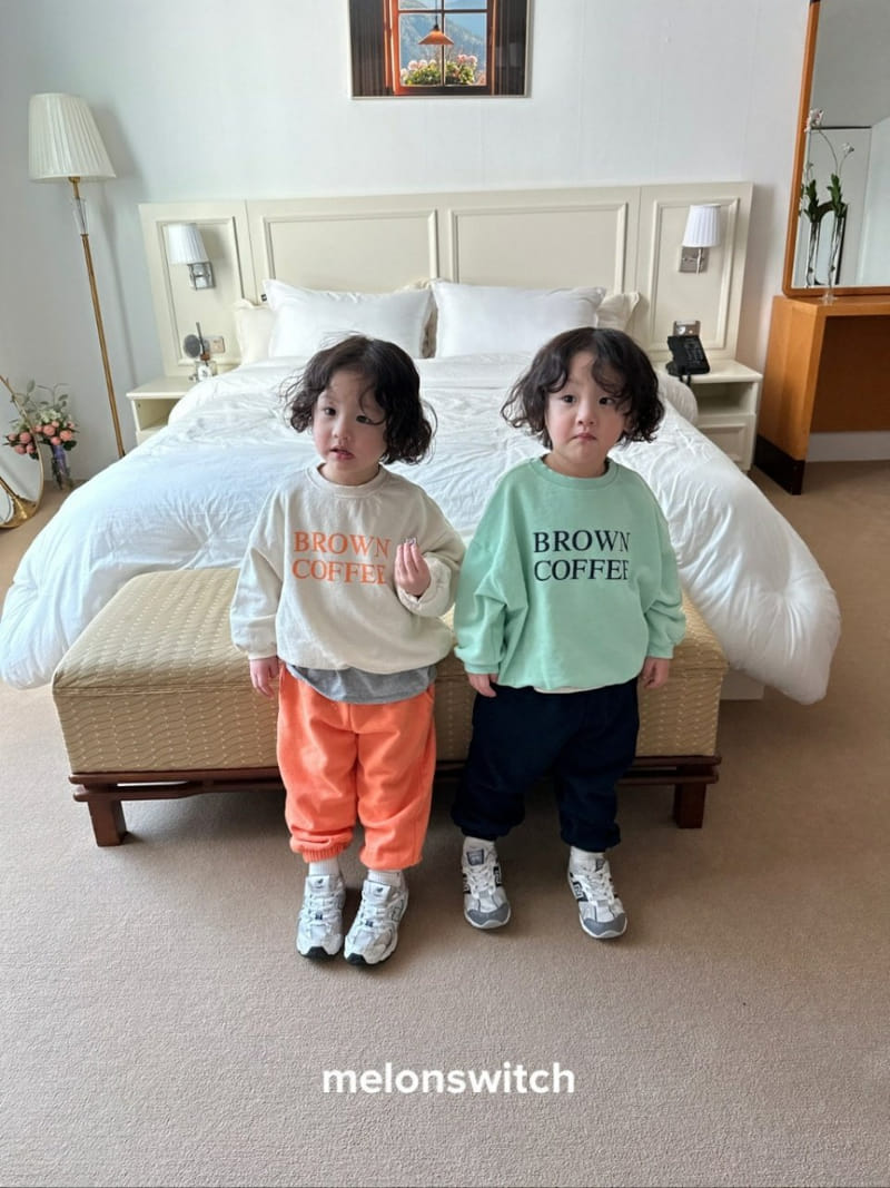 Melon Switch - Korean Children Fashion - #kidsstore - Brown Top Bottom Set