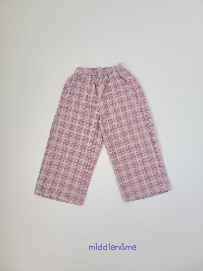 Middle Name - Korean Children Fashion - #designkidswear - Spring Check Pants - 9