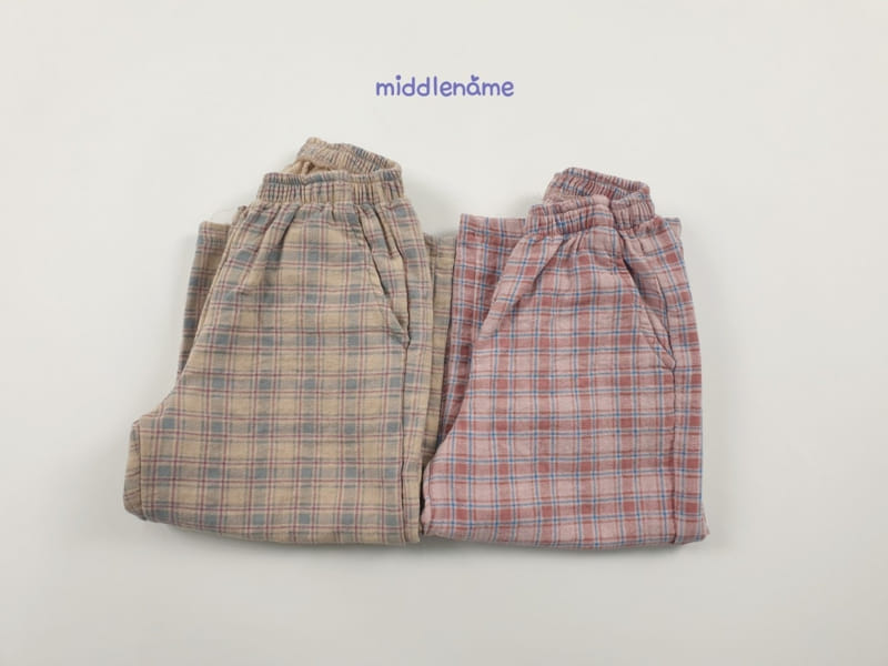 Middle Name - Korean Children Fashion - #prettylittlegirls - Spring Check Pants - 4