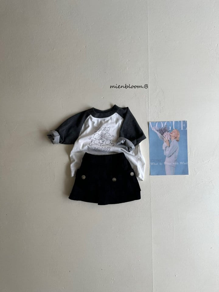 Mienbloom B - Korean Children Fashion - #childofig - Holly Raglan Tee - 8