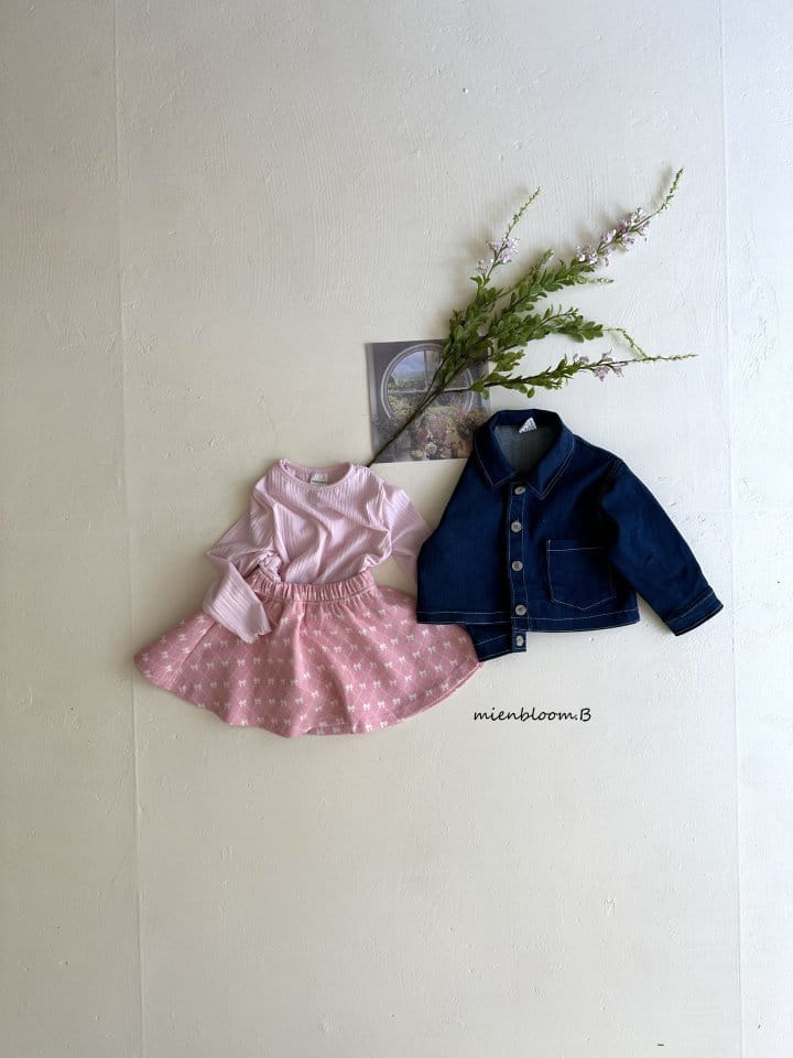 Mienbloom B - Korean Children Fashion - #stylishchildhood - Urban Denim Jacket - 4