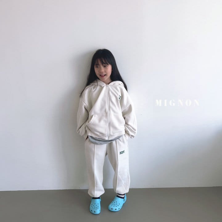 Mignon - Korean Children Fashion - #childofig - H Hoody Zip-up - 7