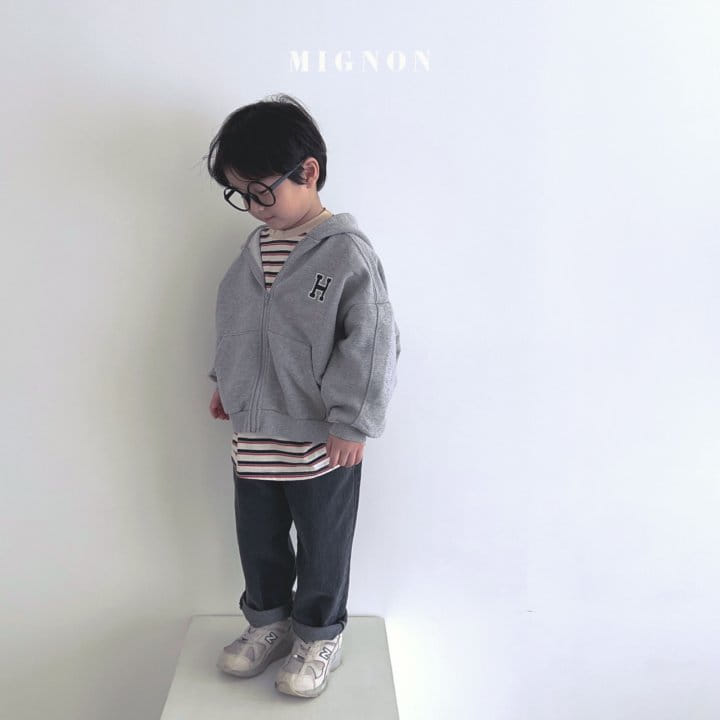 Mignon - Korean Children Fashion - #designkidswear - H Hoody Zip-up - 10
