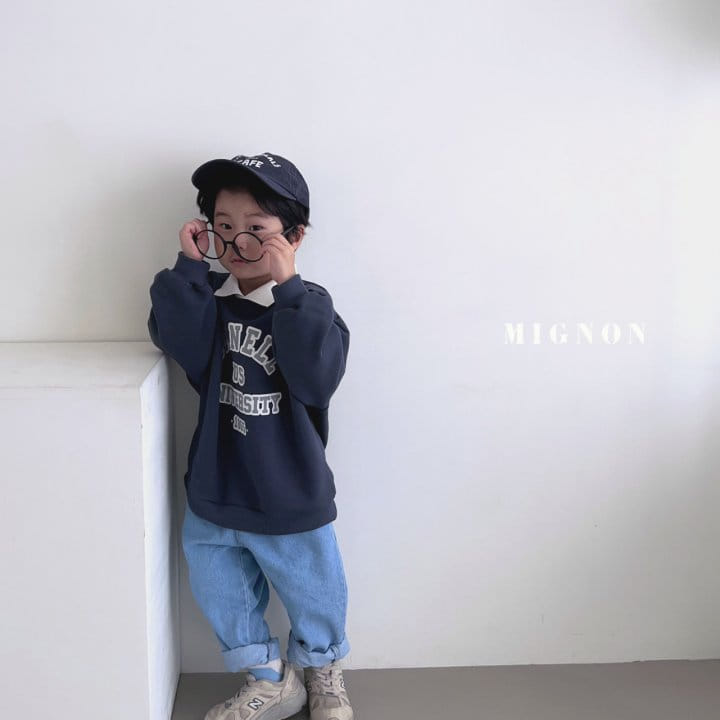 Mignon - Korean Children Fashion - #fashionkids - Conel Collar Sweatshirt - 2