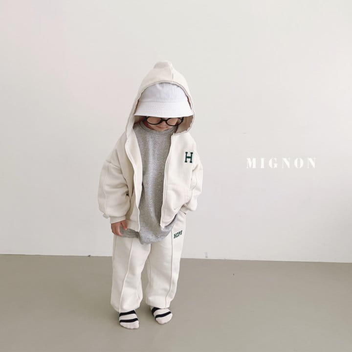 Mignon - Korean Children Fashion - #minifashionista - H Hoody Zip-up - 5