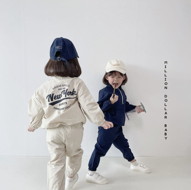 Million Dollar Baby - Korean Children Fashion - #Kfashion4kids - New York Top Bottom Pants Set - 5
